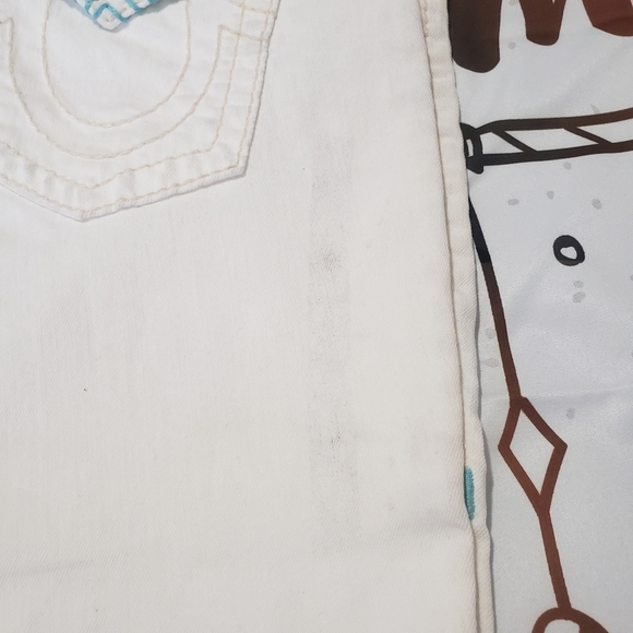 True religion | Men’s Straight Leg Jeans White Size 32 Waist - Picture 3 of 3